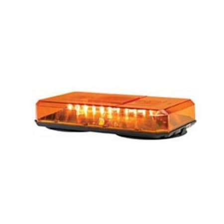 12V Highlighter Amber Mini Light Bar W/ Permanent Mount